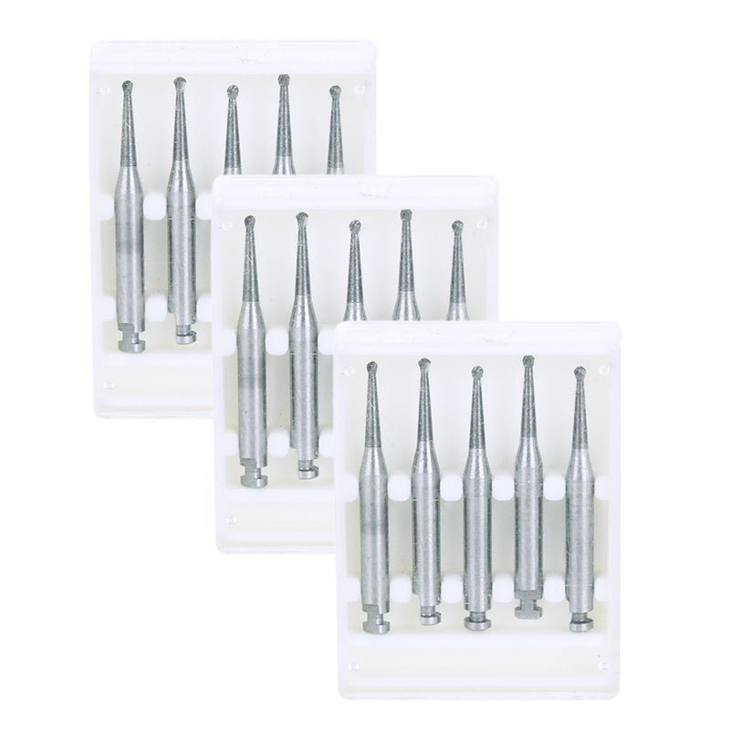 Dental RA #2 Round Carbide Bur for Slow Speed Latch 1mm 5pcs/Box-azdentall.com