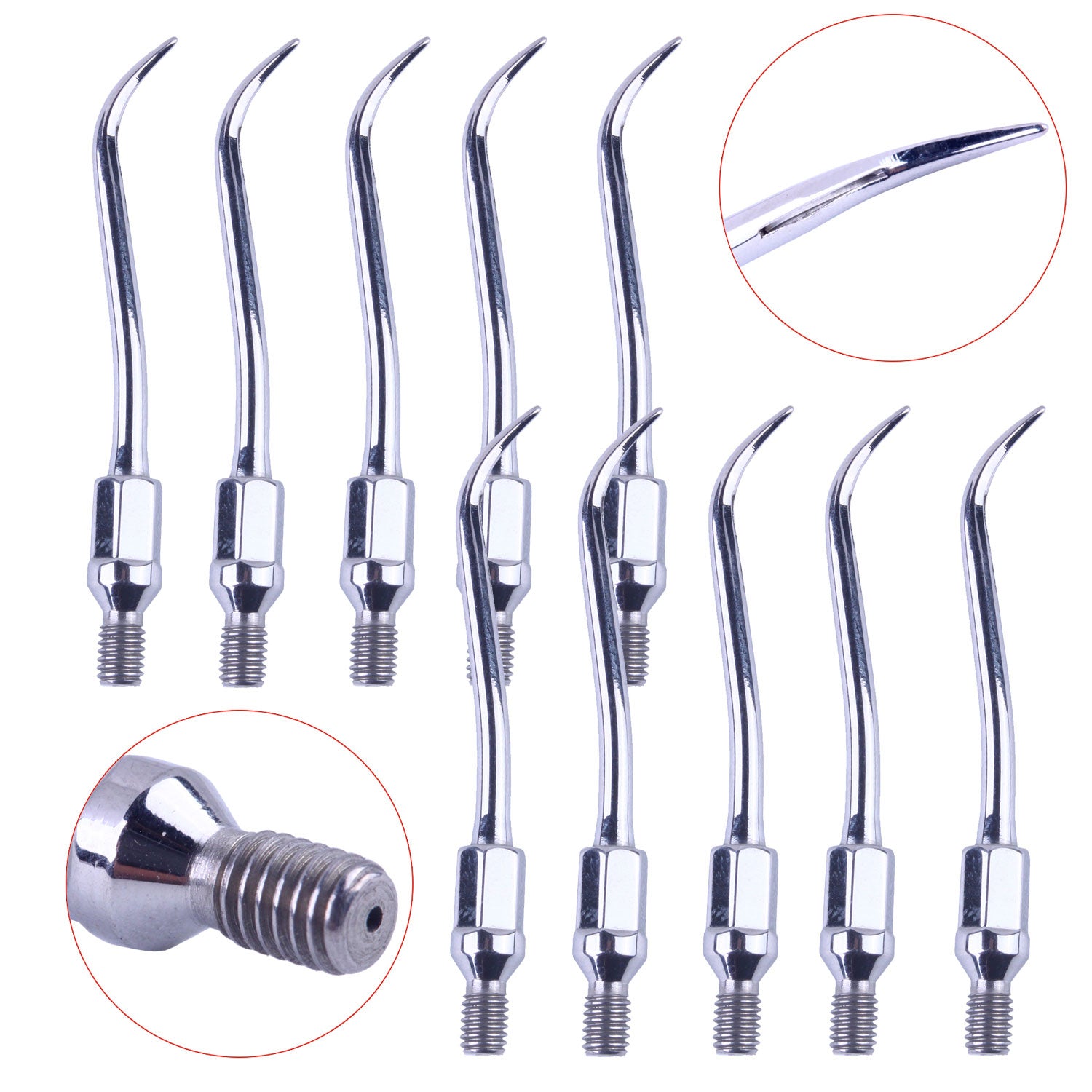 10 Pcs Dental Ultrasonic Air Scaler Scaling Handpiece Tips GK2 - azdentall.com