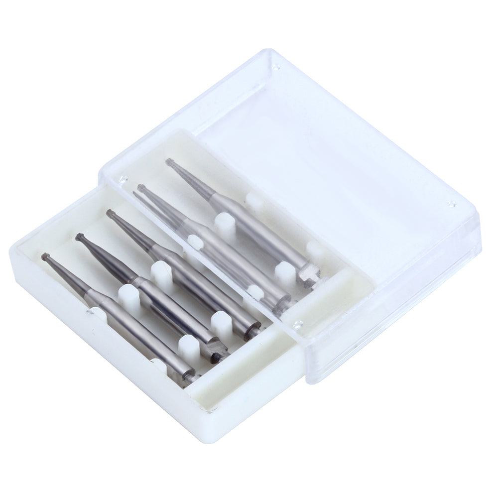 Dental RA #1 Round Carbide Bur for Slow Speed Latch 0.8mm 5pcs/Box-azdentall.com