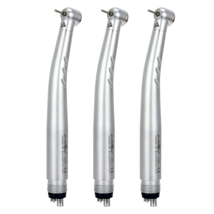 3 Pcs Dental E-generator Integrated LED High Speed Handpiece Push Button 4 Hole Triple Water Spray - azdentall.com