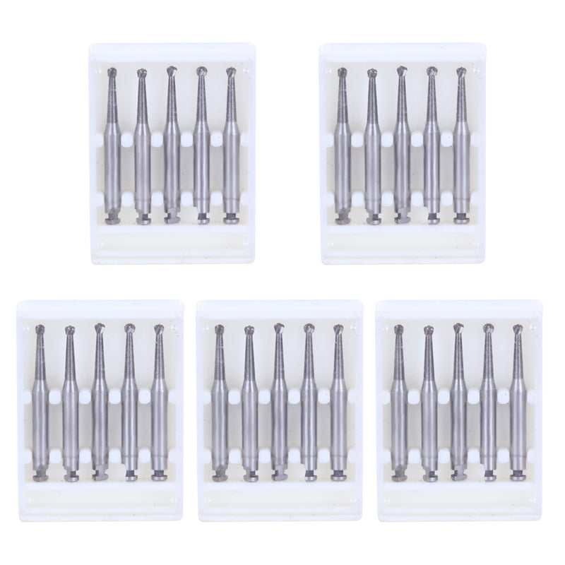 Dental RA #5 Round Carbide Bur for Slow Speed Latch 1.6mm 5pcs/Box-azdentall.com