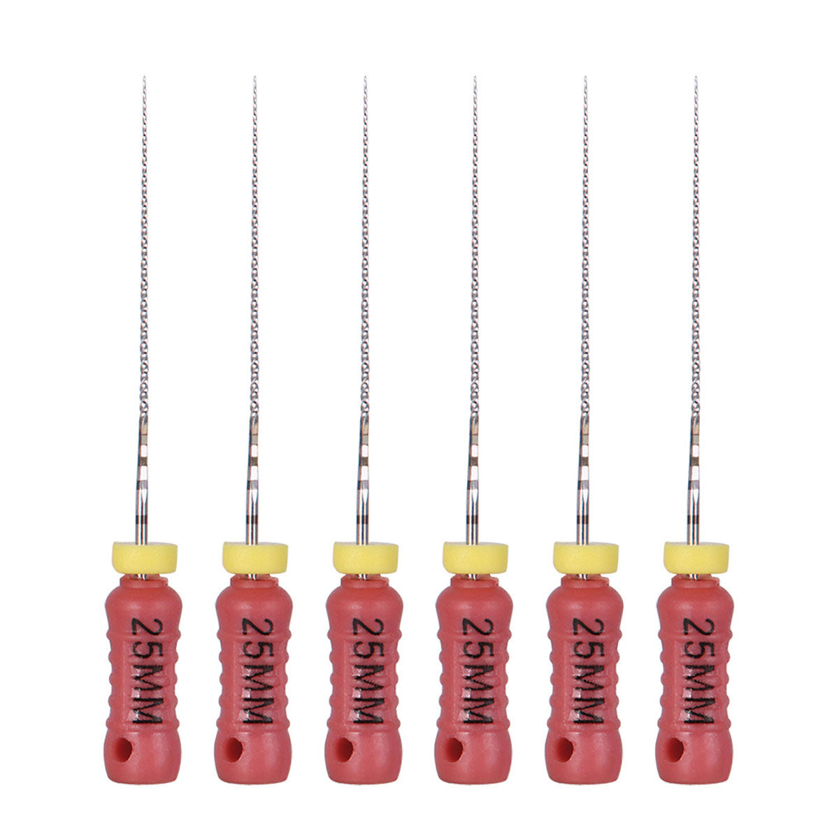 Dental C Files Hand Use Stainless Steel 25mm #6 6pcs/Pack-azdentall.com