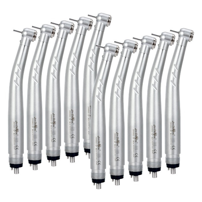 10 Pcs Dental E-generator Integrated LED High Speed Handpiece Push Button 4 Hole Triple Water Spray - azdentall.com