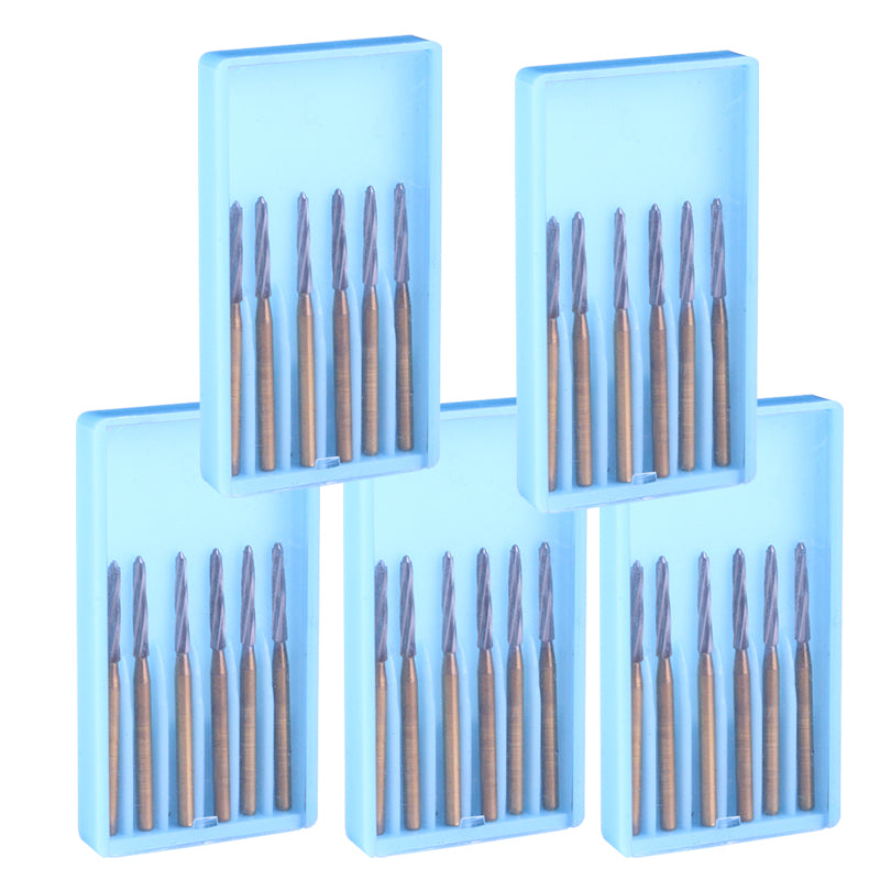 5 Boxes Dental FG Tungsten Carbide Burs 25mm 6pcs/Box - azdentall.com