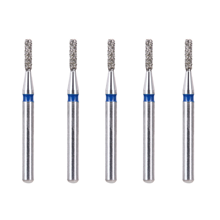 AZDENT Diamond Burs FG SF-41 Straight Flat End Two Layers 5pcs/Box - azdentall.com