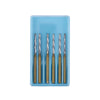 Dental FG Carbide Finishing Burs 28mm Gold 6pcs/Box - azdentall.com