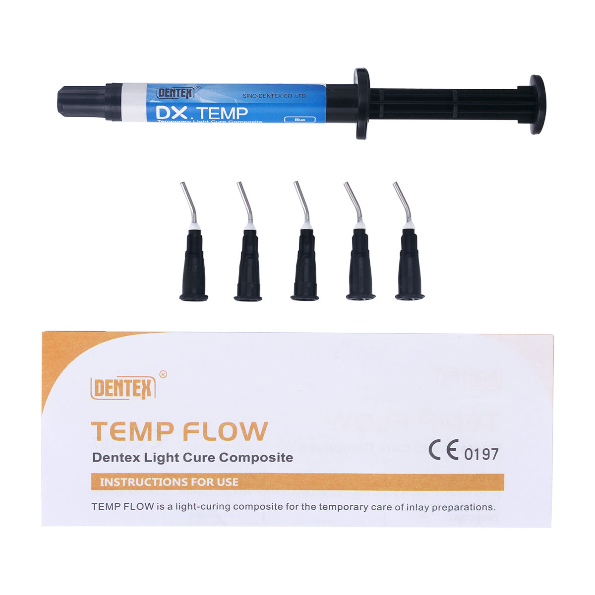 Dental Temporary Flow Light Cure Filling Composite Material Resin 2.5g Blue - azdentall.com