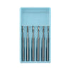 Dental Carbide Bur FG #557 Surgical Length Straight Fissure Crosscut 25mm 6pcs/Box-azdentall.com