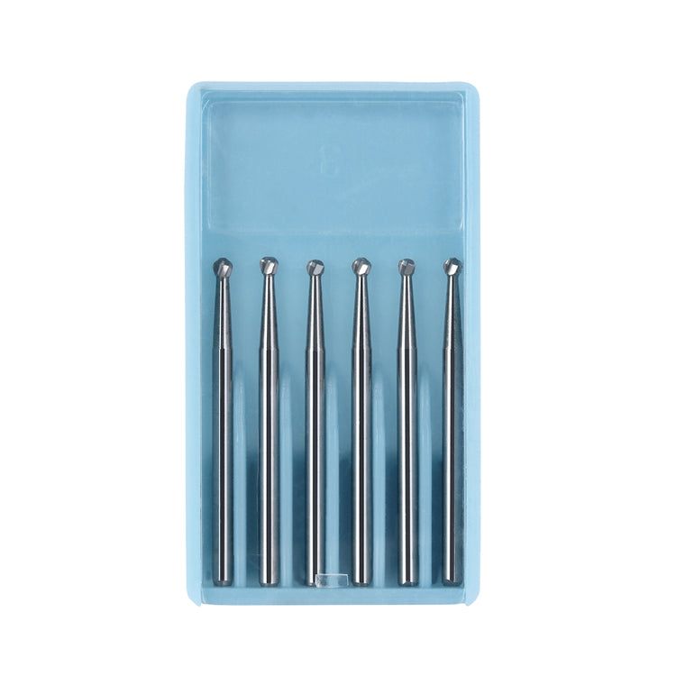 Dental FG #4 SL Surgical Length Round 25mm Carbide Burs 6pcs/Box-azdentall.com