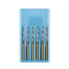 Dental FG Carbide Finishing Burs 25mm Gold 6pcs/Box - azdentall.com