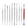 Dental Spatula Plaster Knife Practical Stainless Steel Versatile Teeth Wax Carving Tool Set 10pcs/Kit-azdentall.com