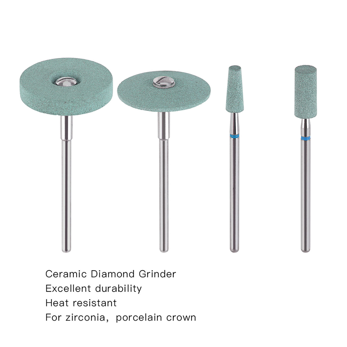 AZDENT Dental Polishing Lab Ceramic Diamond Grinder Blue-azdentall.com