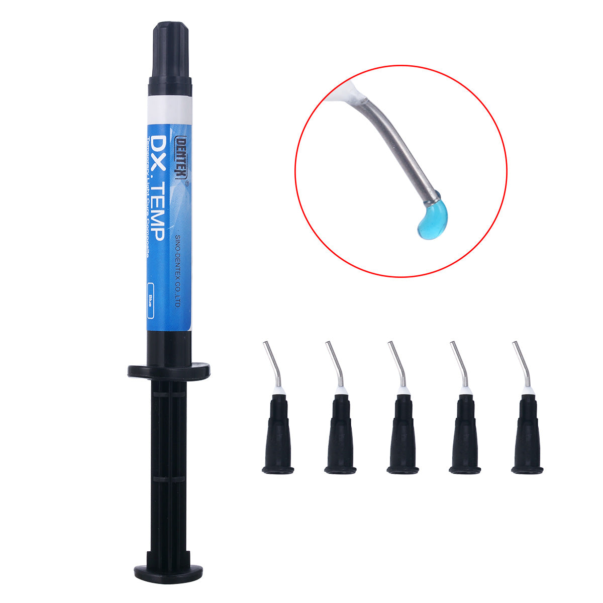 Dental Temporary Flow Light Cure Filling Composite Material Resin 2.5g Blue - azdentall.com