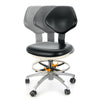 Dental Doctor Stool With Adjustable Seat And Backrest 360-Degree Fully Rotated