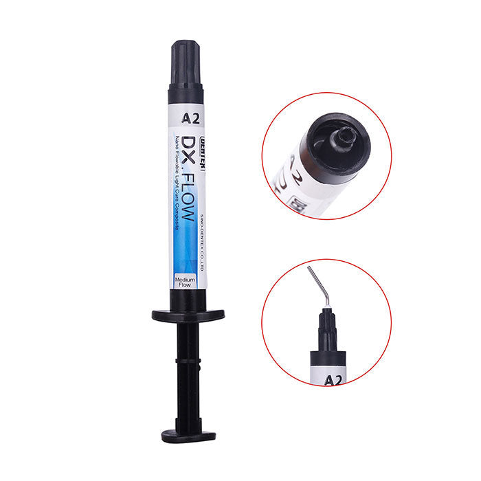 Dental Flowable Light Cure Composite Medium Flow A1/A2/A3 Syringe - azdentall.com