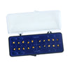 AZDENT Dental Orthodontic Metal Brackets Braces Mini Roth 0.022 Hooks on 345 Gold Color 20pcs/Box - azdentall.com