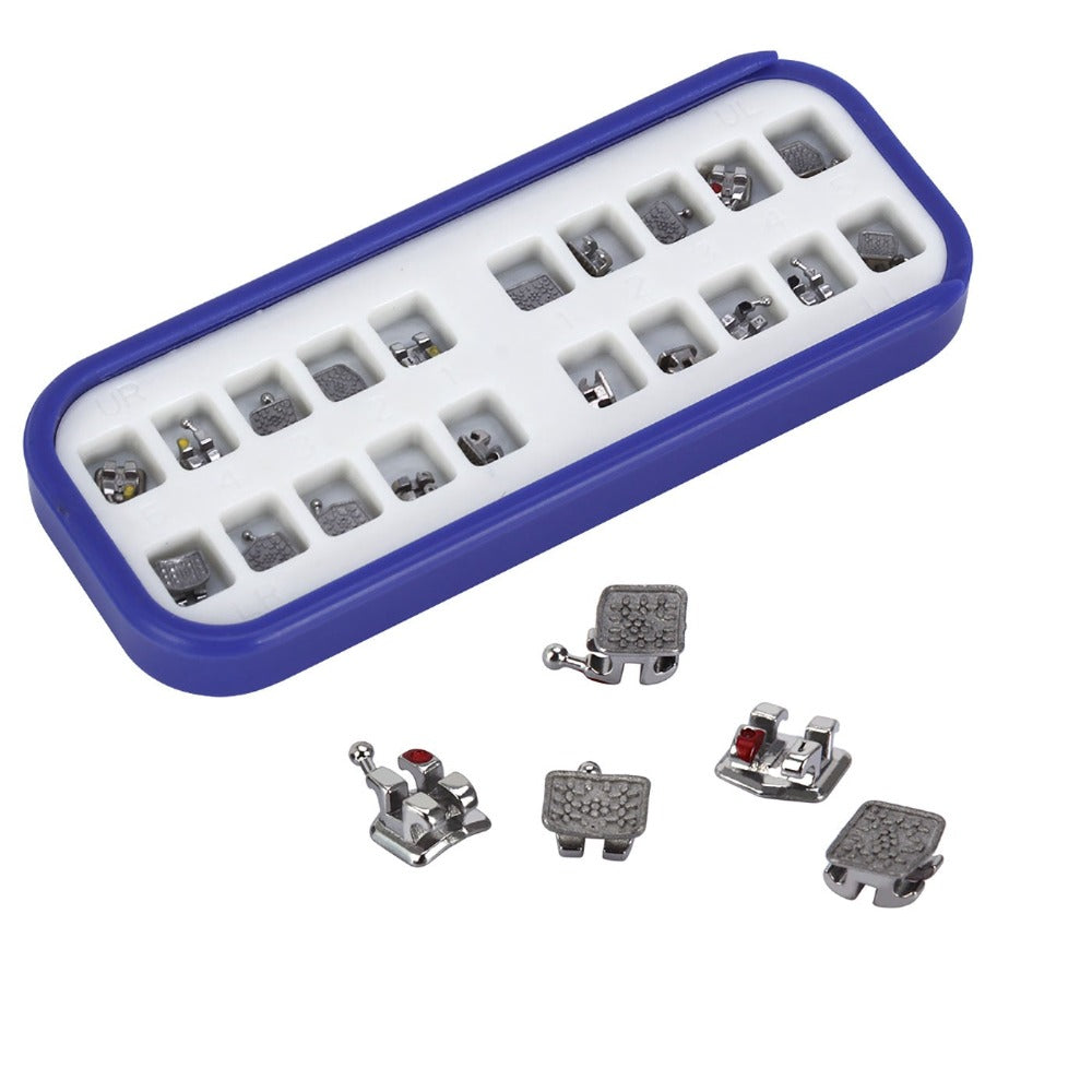 AZDENT Dental Metal Brackets MIM Monoblock Mini Roth/MBT .022 3-4-5Hooks 20pcs/Box - azdentall.com