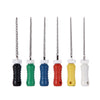 AZDENT Dental Hand K-Files Stainless Steel 21mm #15-80 6p/Pk 9 Color-azdentall.com