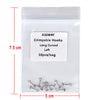 AZDENT Crimpable Hooks Long Curved Right / Left 0.022 5.5mm 10pcs/Bag - azdentall.com