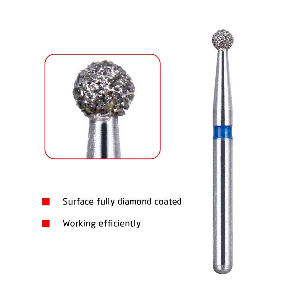 AZDENT Diamond Burs Two Layers BR-40 5pcs/Box-azdentall.com'