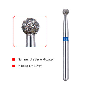 AZDENT Diamond Burs Two Layers BR-40 5pcs/Box-azdentall.com'