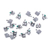 1000pcs AZDENT Dental Orthodontic Metal Brackets Braces Mini Roth .022 Hooks on 345 50 Sets/Box - azdentall.com