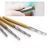 Dental FG Carbide Finishing Burs 28mm Gold 6pcs/Box - azdentall.com