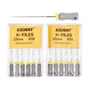 AZDENT Dental Hand K-Files Stainless Steel 25mm #08 Grey 6pcs/Box-azdentall.com