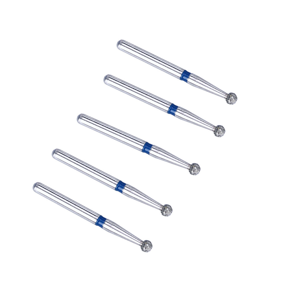 50 Pcs Dental Diamond Burs – Ball Round BR-31C For High Speed Handpiece – 5 Pcs/pack
