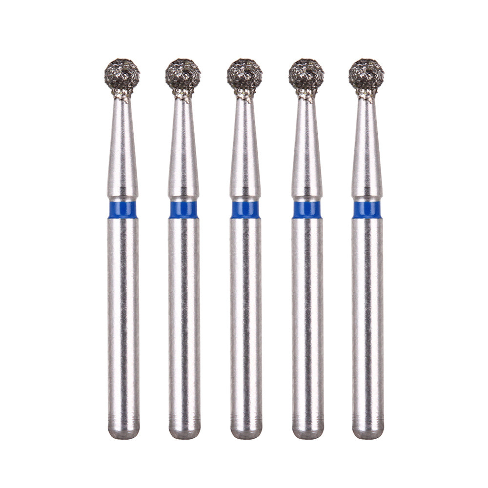 AZDENT Diamond Burs FG BR-31 Round Ball Two Layers 5pcs/Box-azdentall.com