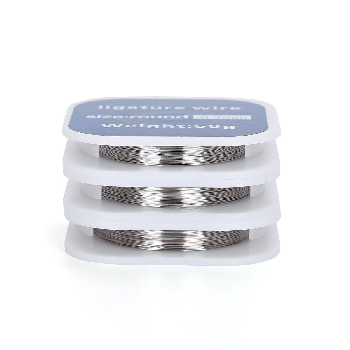 Dental Orthodontic Ligature Wire Stainless Steel Round 3 Sizes 50g/Roll-azdentall.com