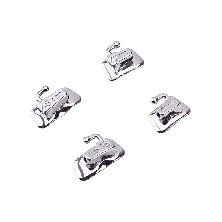 AZDENT Metal Self-Ligating Brackets Full Sizes Movable Hook Auxiliary Hole With Buccal Tube 28pcs/Box - azdentall.com
