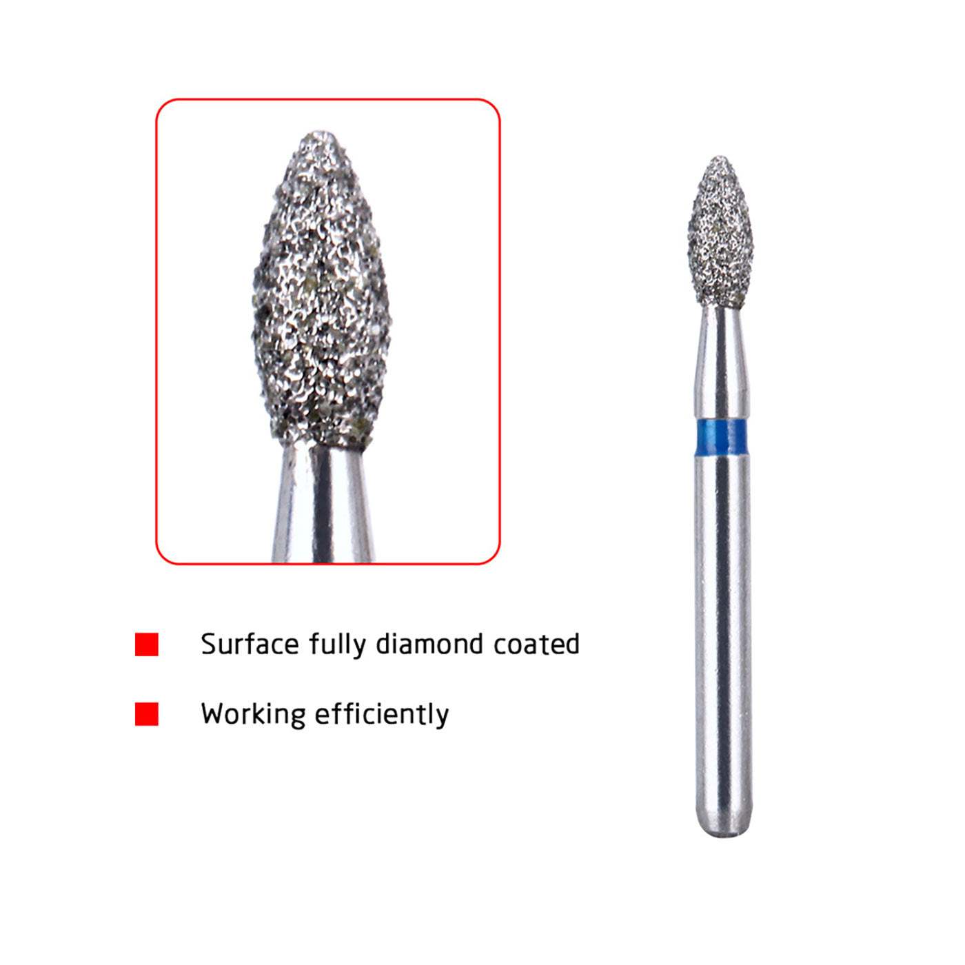 AZDENT Diamond Burs Two Layers 5pcs/Box - azdentall.com