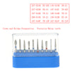 AZDENT Dental Diamond Bur FG-102 Crown Preparation Molar Teeth Kit 10pcs/Kit-azdentall.com