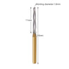 Dental FG Carbide Finishing Burs 25mm Gold 6pcs/Box - azdentall.com