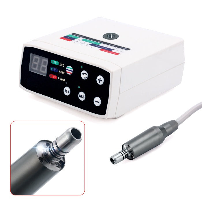 AZDENT Dental Electric Micro Motor LED Brushless Internal Spray 1:1/1:5/16:1 4 Hole