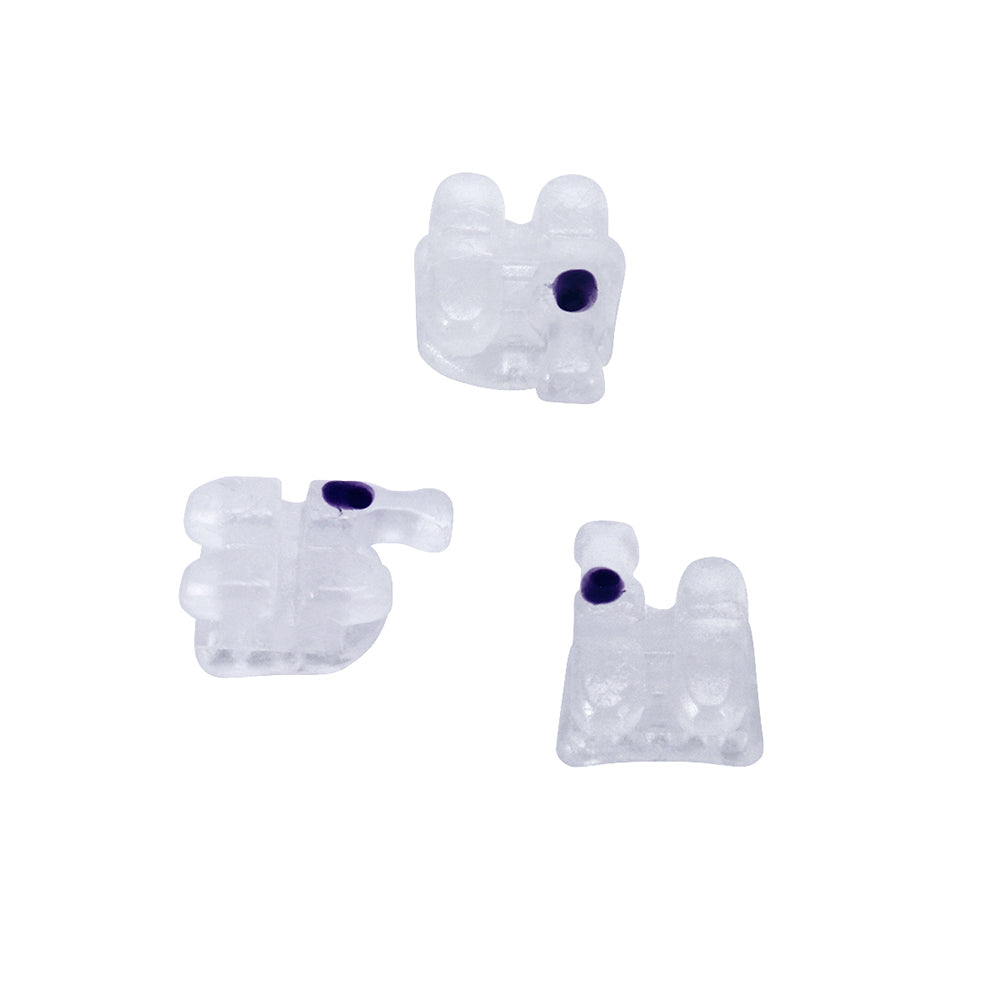 AZDENT Dental Orthodontic Ceramic Bracket Braces MBT 0.018 Hooks On 345 20pcs/Box - azdentall.com