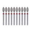 AZDENT Diamond Bur FG 368-023F Football Red 10pcs/Kit-azdentall.com