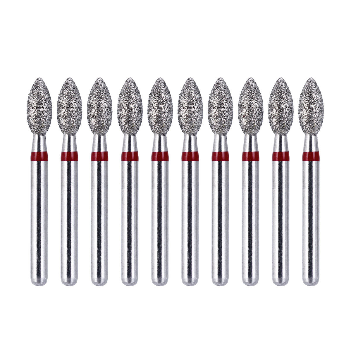 AZDENT Diamond Bur FG 368-023F Football Red 10pcs/Kit-azdentall.com