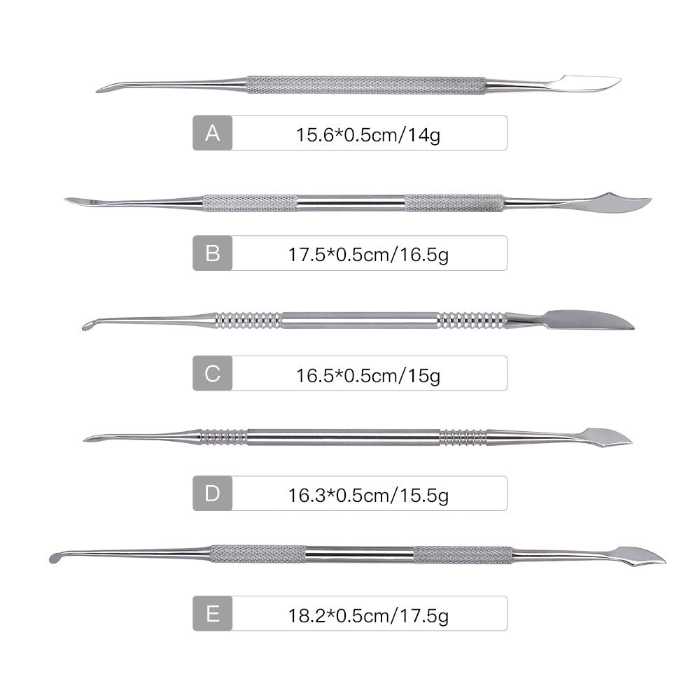 Dental Spatula Plaster Knife Practical Stainless Steel Versatile Teeth Wax Carving Tool Set 10pcs/Kit-azdentall.com