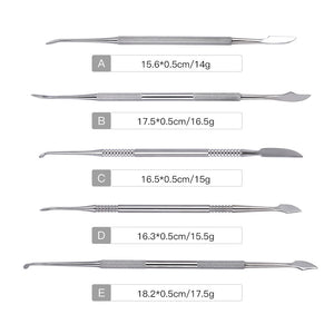 Dental Spatula Plaster Knife Practical Stainless Steel Versatile Teeth Wax Carving Tool Set 10pcs/Kit-azdentall.com