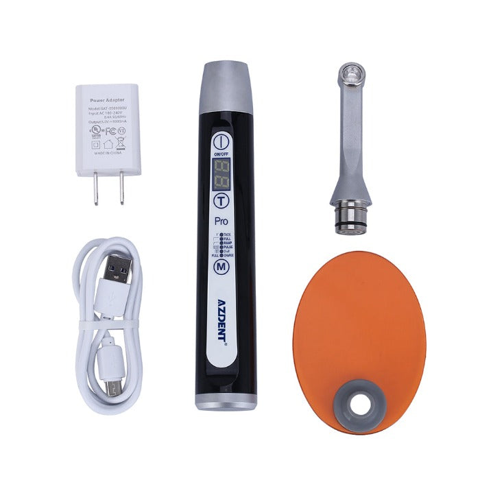 AZDENT LED Curing Light Wireless 1 Second Curing High Power 6 Modes 1800mW/cm² - azdentall.com