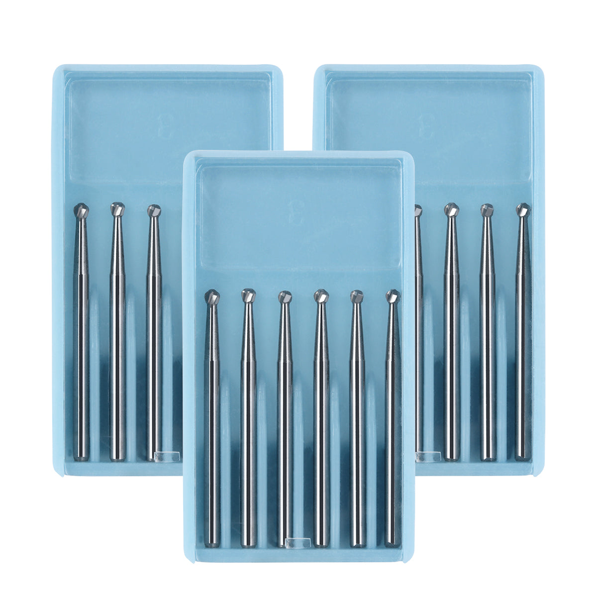 Dental FG #4 SL Surgical Length Round 25mm Carbide Burs 6pcs/Box-azdentall.com