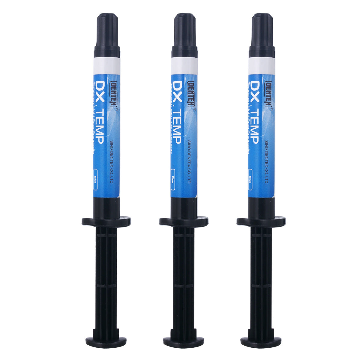 3 Kits Dental Temporary Flow Light Cure Filling Composite Material Resin 2.5g Blue - azdentall.com