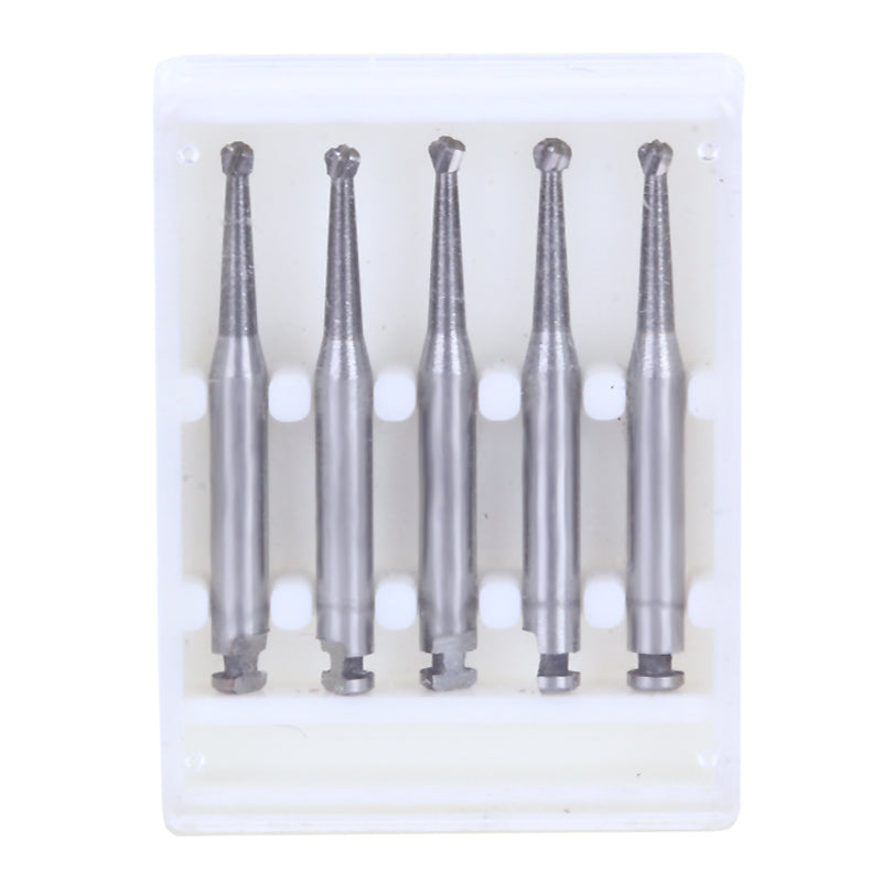 Dental RA #5 Round Carbide Bur for Slow Speed Latch 1.6mm 5pcs/Box-azdentall.com