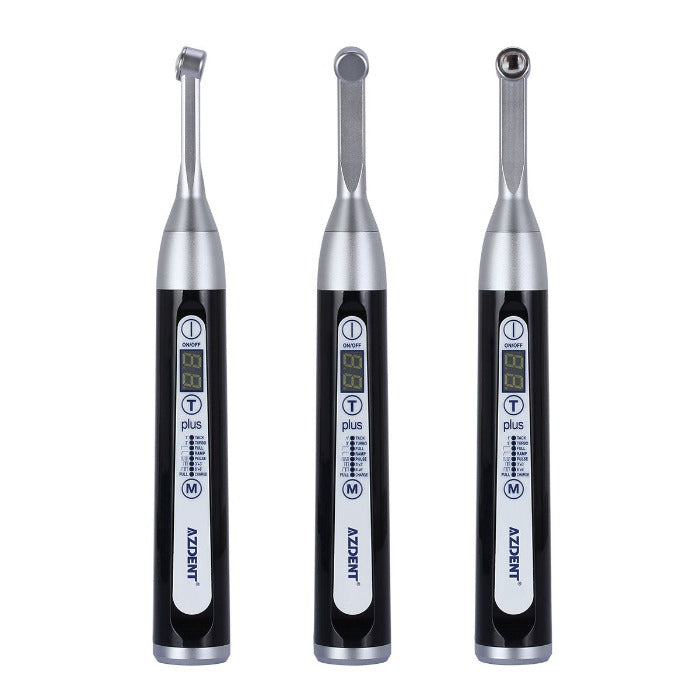 3PCS Black AZDENT Curing Light Wireless LED 1 Second Broad Spectrum 385-515nm 7 Modes 2500mW/cm²-azdentall.com