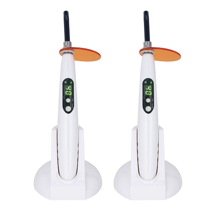 2pcs Dental LED Curing Light Lamp Wireless 1500mW/cm² Simple Mode Convenient Operation - azdentall.com