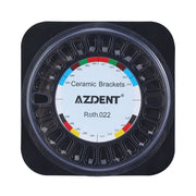 AZDENT Dental Orthodontic Ceramic Brackets Braces Roth .022 Hooks 345 20pcs/Box - azdentall.com