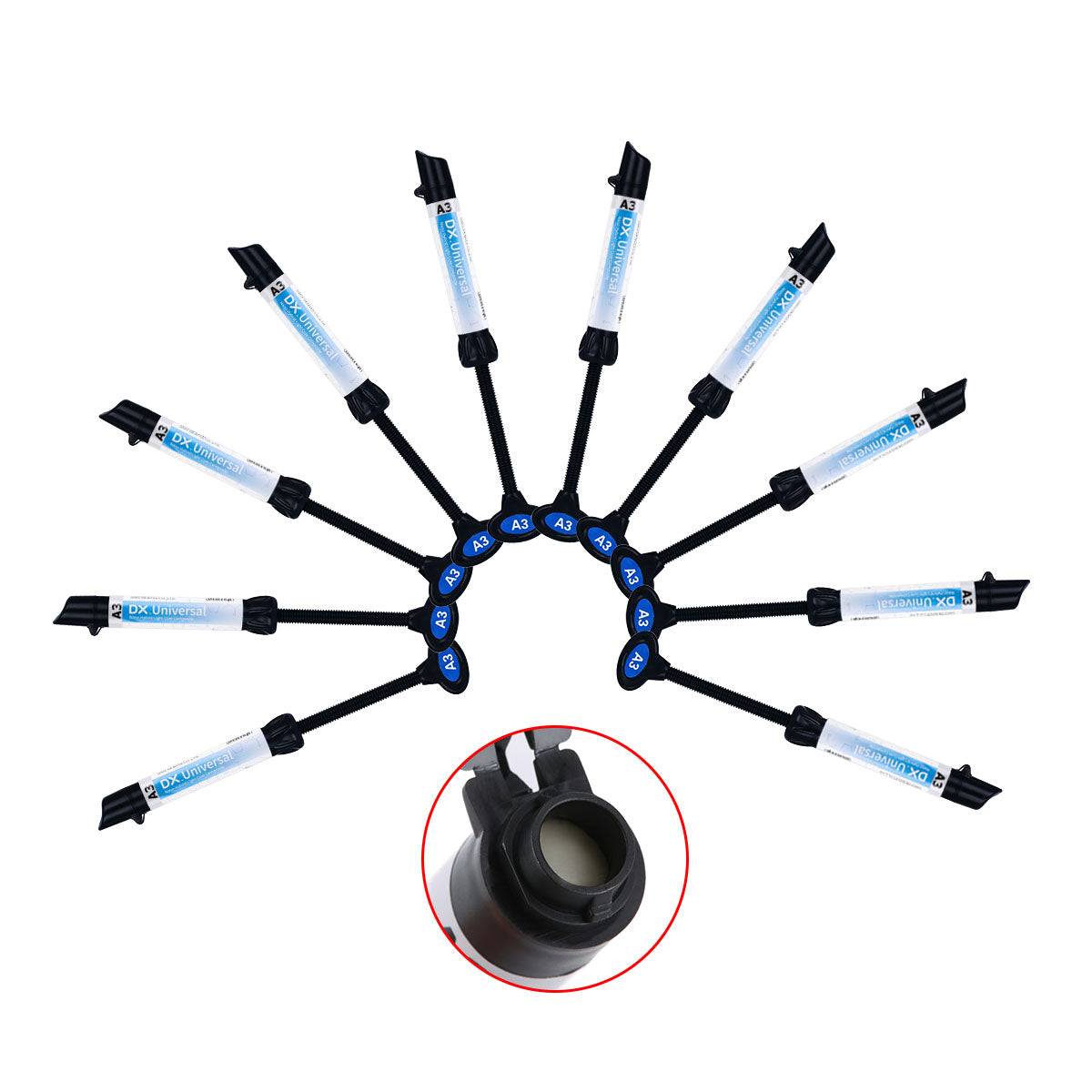 Dental Universal Nano Hybrid Light Cure Composite Resin A1/A2/A3/A3.5/B1/B2 4g Syringe - azdentall.com