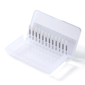 AZDENT Dental Polishing FG Burs Flame Shape White Stone 12pcs/Kit-azdentall.com